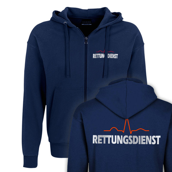 EKG-Rettungsdienst Kapuzen-Sweatjacke (M10)