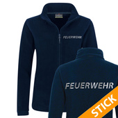 SALE! AUSLAUFARTIKEL Feuerwehr Damen Fleecejacke bestickt...