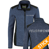 Feuerwehr Damen-Strickfleece-Jacke bestickt (S110)