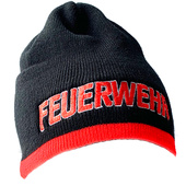 Feuerwehr Wollmtze bestickt (C112)