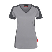 Einsatzheld Muster Damen Kontrast V-Ausschnitt T-Shirt...