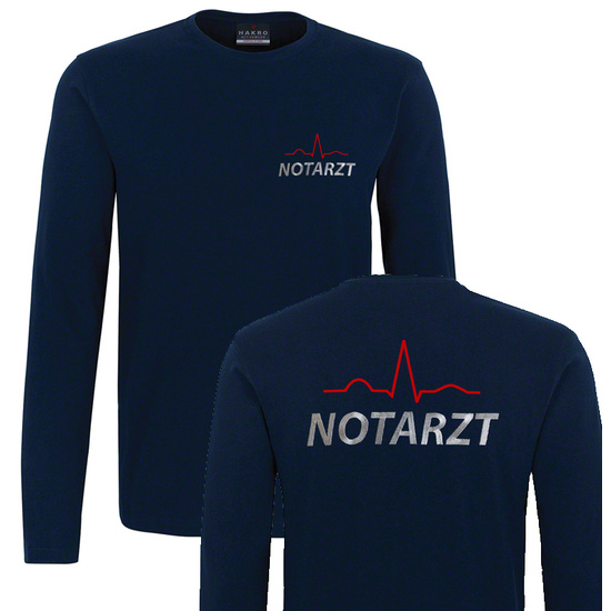 EKG-Rettungsdienst Langarm T-Shirt Gr. XS - 3XL (M10)