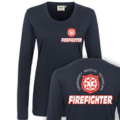 Firefighter - Feuerwehr Damen Langarm T-Shirt (F32)