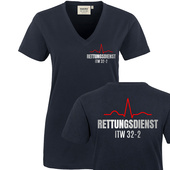 Individual-Rettungsdienst Damen V-Ausschnitt T-Shirt Gr....