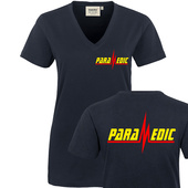 PARAMEDIC - Rettungsdienst Damen V-Ausschnitt T-Shirt Gr....