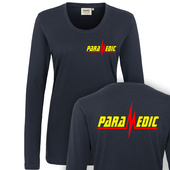 PARAMEDIC - Rettungsdienst Damen Langarm T-Shirt (F40)