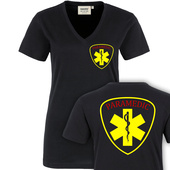 US Rescue-Rettungsdienst Damen V-Ausschnitt T-Shirt Gr....