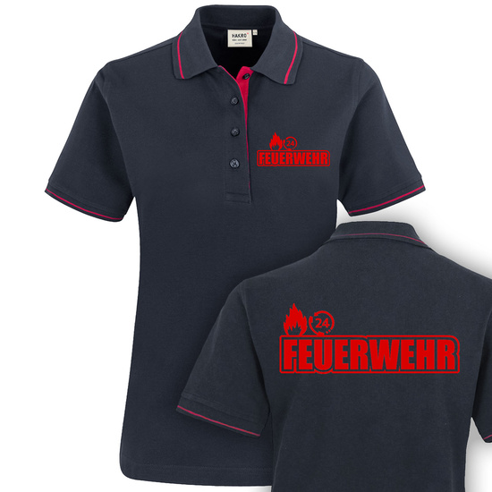 Feuerwehr  Fire 24  - Damen Casual Poloshirt (F177)