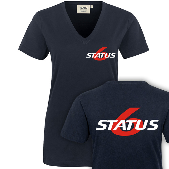 Status 6 Damen V-Ausschnitt T-Shirt (SC1)