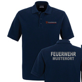 Feuerwehr Poloshirt Brandenburg Navy