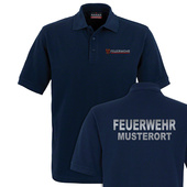 Feuerwehr Poloshirt Brandenburg Mikralinar Navy