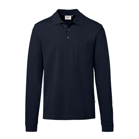 Einsatzheld-Muster Langarm Pocket-Poloshirt 809