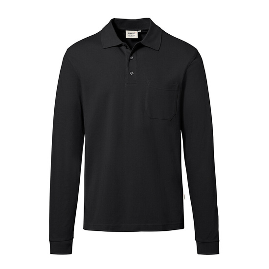 Einsatzheld-Muster Langarm Pocket-Poloshirt 809