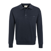Einsatzheld-Muster Pocket Sweatshirt mit Polokragen 457