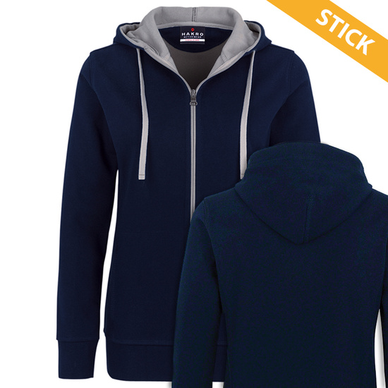 Damen Bonded Kapuzenjacke bestickt - Meine Feuerwehr