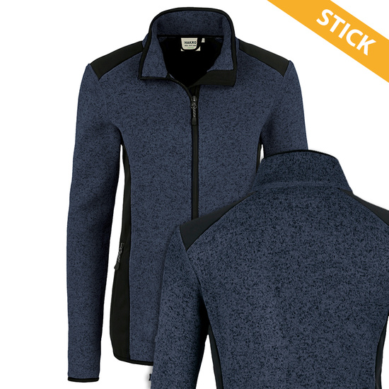 Damen Strickfleece Jacke bestickt - Meine Feuerwehr