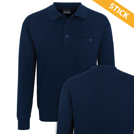 Pocket Sweatshirt mit Polokragen bestickt - Meine Feuerwehr