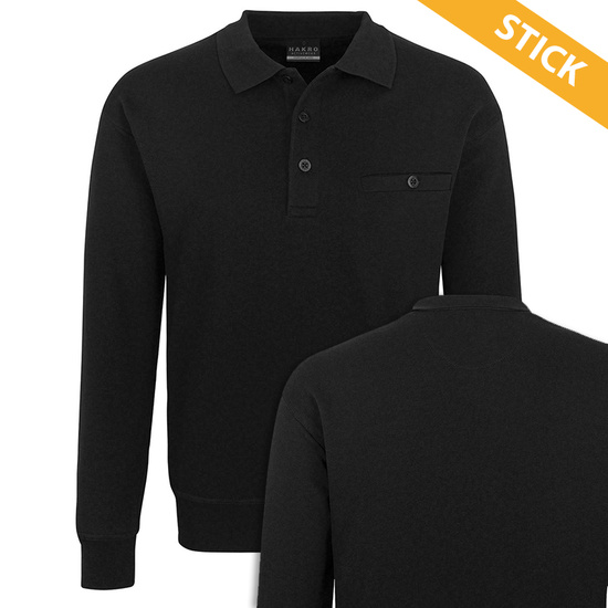 Pocket Sweatshirt mit Polokragen bestickt - Meine Feuerwehr