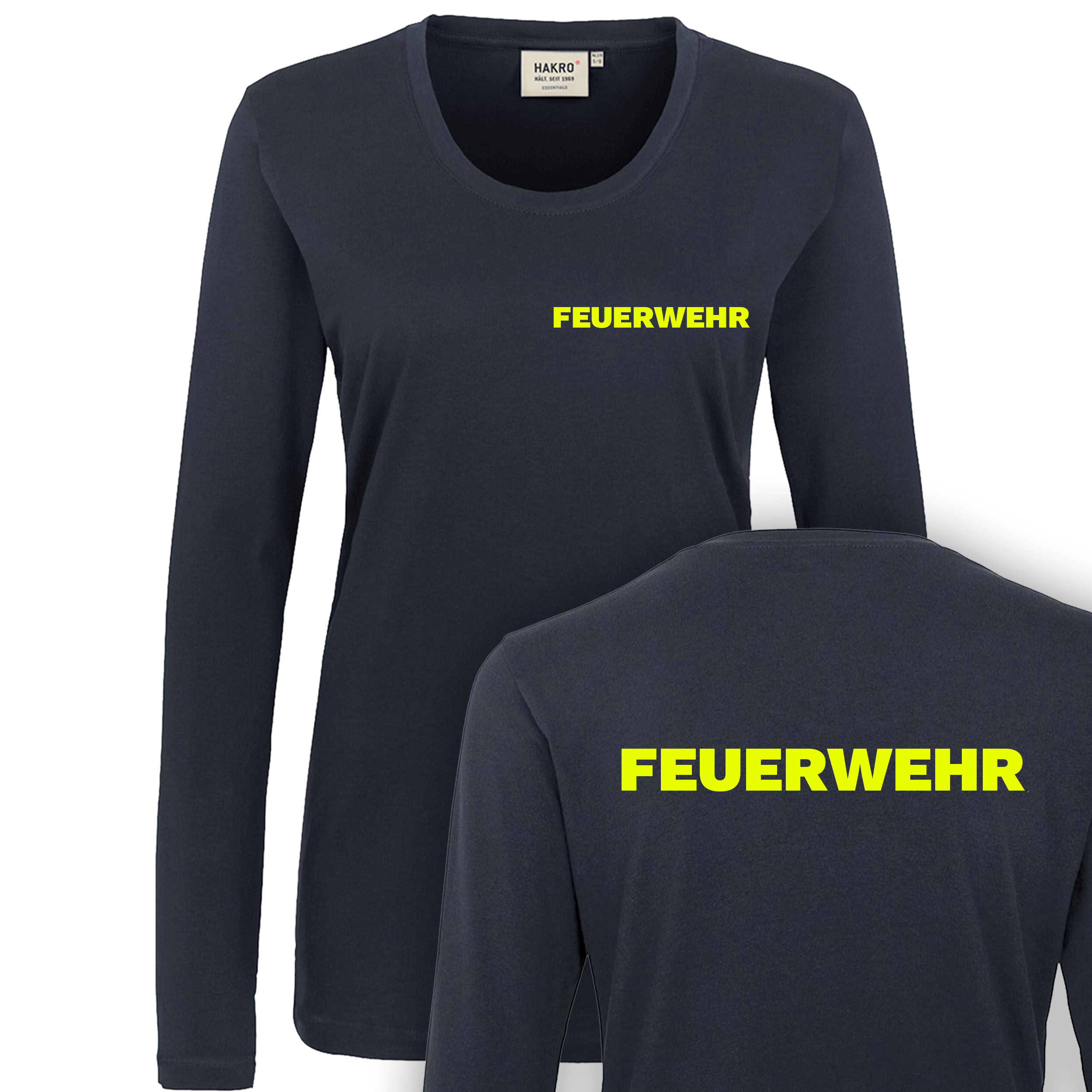 Feuerwehr Damen Langarm T-Shirt (F103)