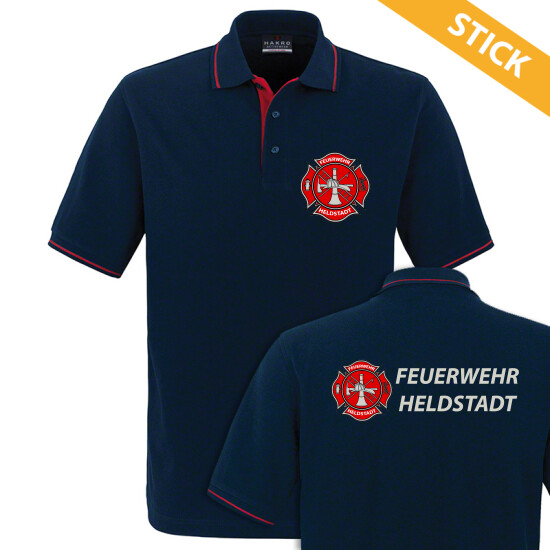 Poloshirt Casual bestickt - Meine Feuerwehr