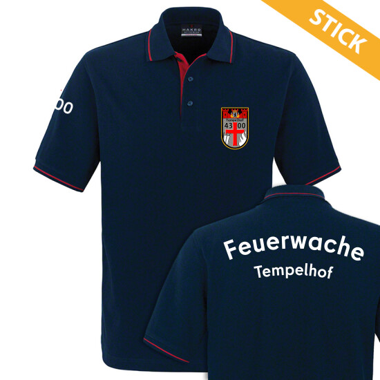 Poloshirt Casual bestickt - Meine Feuerwehr
